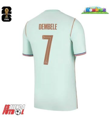 Francia Ousmane Dembele #7 Segunda Equipación Mundial 2026 Manga Corta
